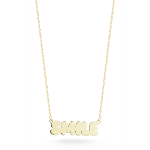 Ember Fine Jewelry 14k gold smile necklace