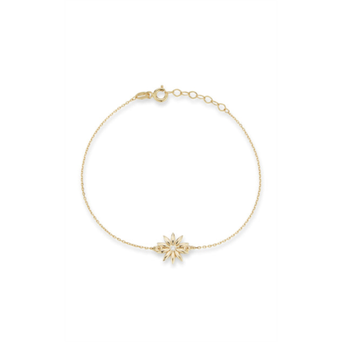 Ember Fine Jewelry 14k gold & diamond daisy bracelet