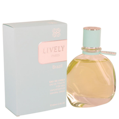 Parfums Lively 540021 3.3 oz eau de lively brazil eau de toilette spray for mens