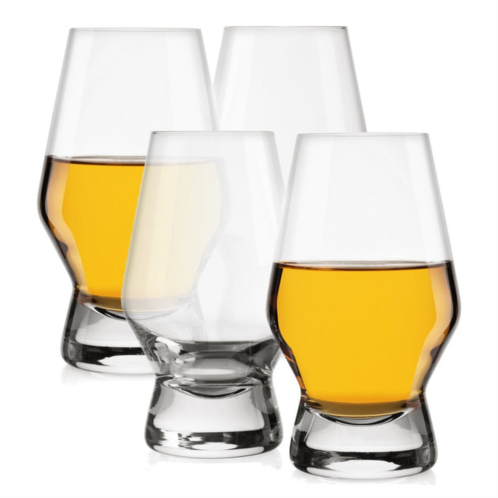 JoyJolt halo crystal whiskey glasses - 7.8 oz - set of 4