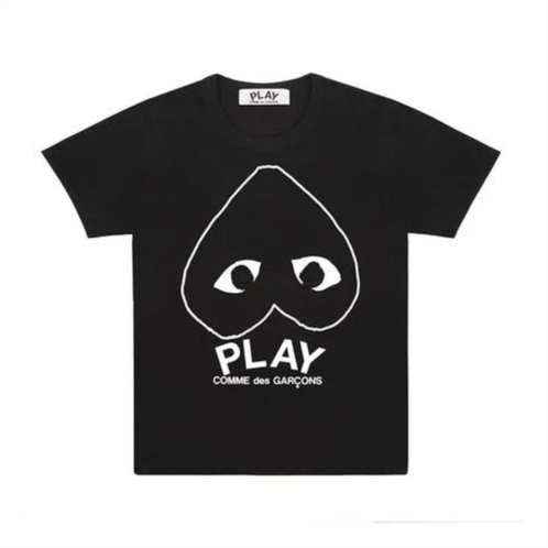 Comme Des Garcon black play inverted heart logo t-shirt