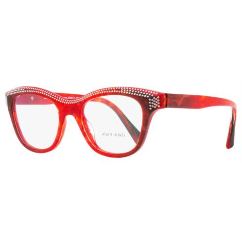 Alain Mikli womens loulette eyeglasses a03102b 002 rouge noir mikli 51mm