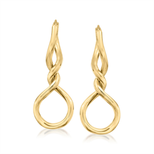 Ross-Simons 14kt yellow gold twisted hoop earrings