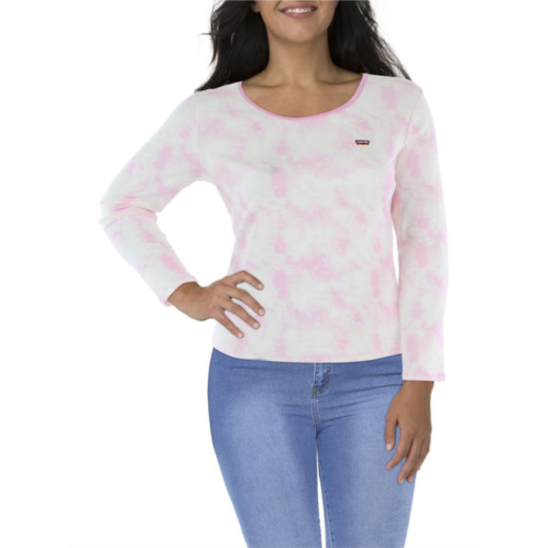 Levi plus womens cotton tie-dye thermal top