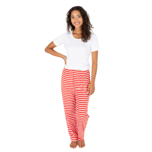 Leveret christmas womens fleece pajama pants striped