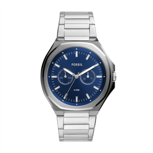 Fossil mens evanston multifunction, stainless steel watch