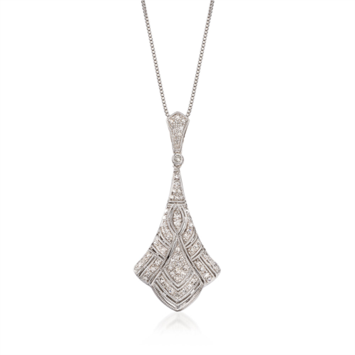 Ross-Simons diamond pendant necklace in sterling silver