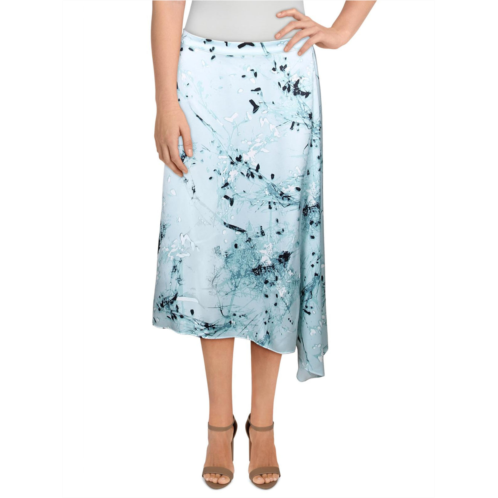 Alfani womens printed asymmetric a-line skirt