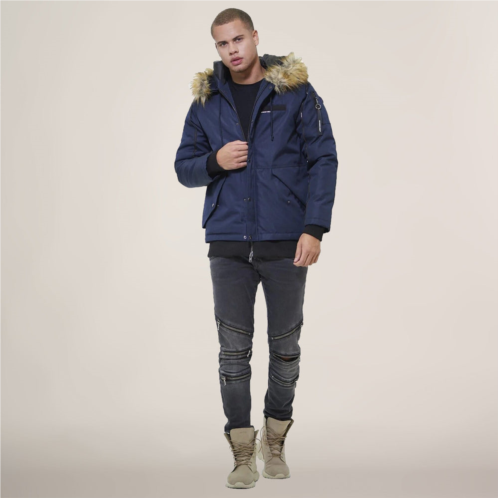 Members Only mens oxford snorkel parka jacket