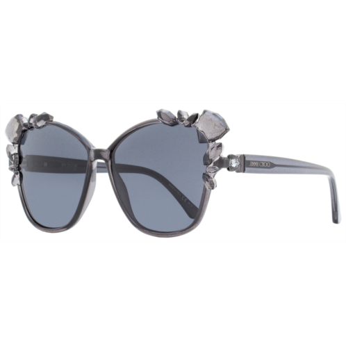 Jimmy Choo womens 25th anniversary sunglasses mya kb7ir gray 59mm