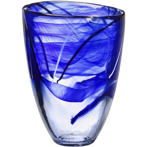 Kosta Boda contrast vase (blue)