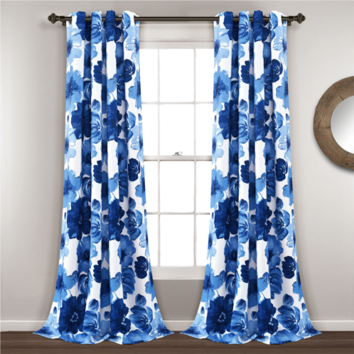 Lush Decor leah room darkening window curtain panels set