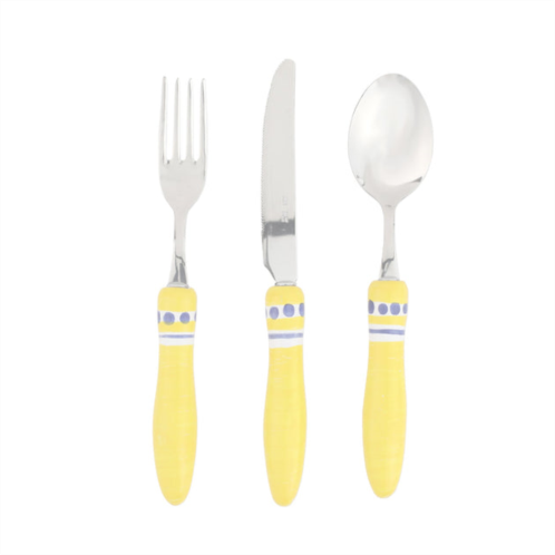 VIETRI positano yellow three-piece place setting