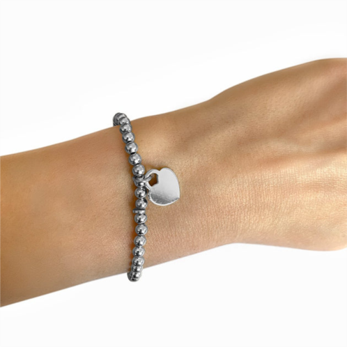 Adornia ball bead bracelet silver