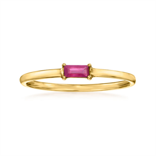 RS Pure by ross-simons ruby ring in 14kt yellow gold