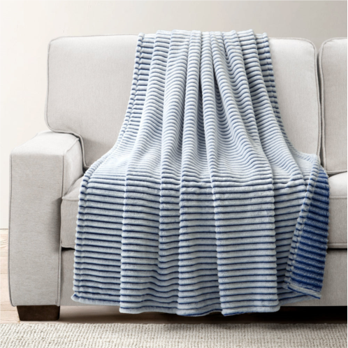 Lush Decor super cozy ultra soft ribbed faux fur throw