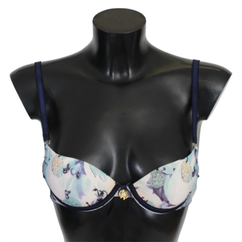 Roberto Cavalli printed nylon reggiseno bra womens underwear