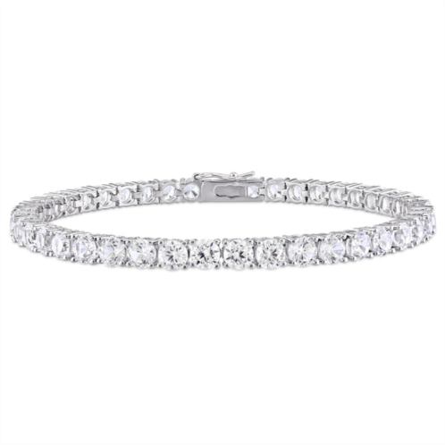 Mimi & Max 14 1/4ct tgw created white sapphire bracelet in sterling silver