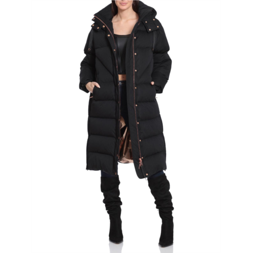 Avec Les Filles womens long quilted puffer jacket