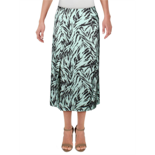 WAYF altamont womens tiger print a-line midi skirt