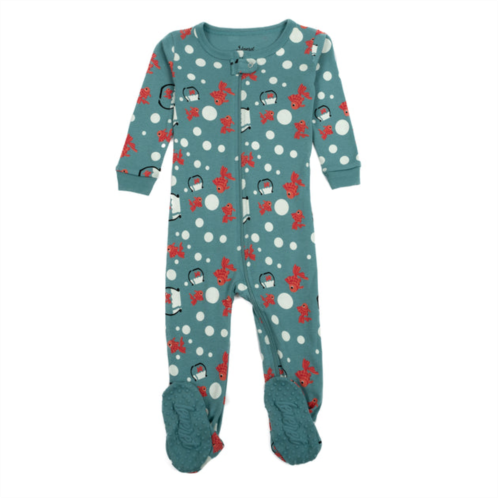 Leveret kids footed cotton pajamas fish tank