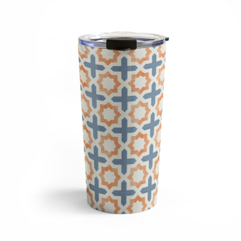 Deny Designs little arrow design co river stars tangerine and blue travel mug