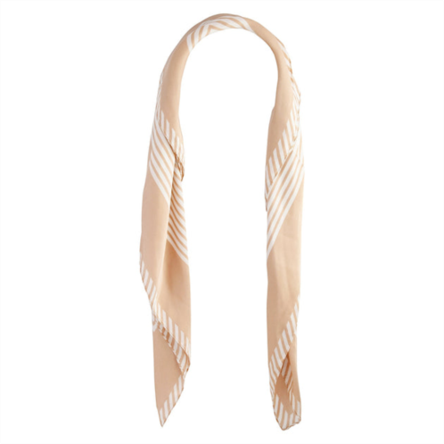 Lovisa blush white square stripe bandana hair scarf