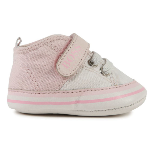 BOSS pink pale trainers