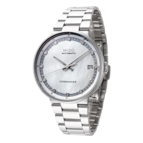 Mido womens m0142071111680 commander ii 33mm automatic watch
