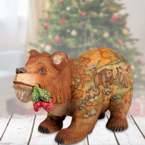 designocracy bear forest friends handpainted figurine g.debrekht