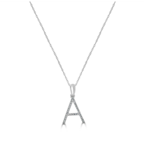 Sabrina Designs 14k gold & diamond initial necklace