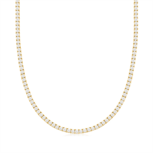 Ross-Simons 3.5-4mm cultured pearl tennis necklace in 18kt gold over sterling