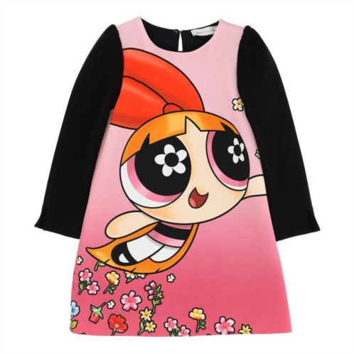 Monnalisa powerpuff girl pink & black dress