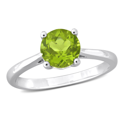 Mimi & Max 1 1/2ct tgw peridot solitaire ring in sterling silver