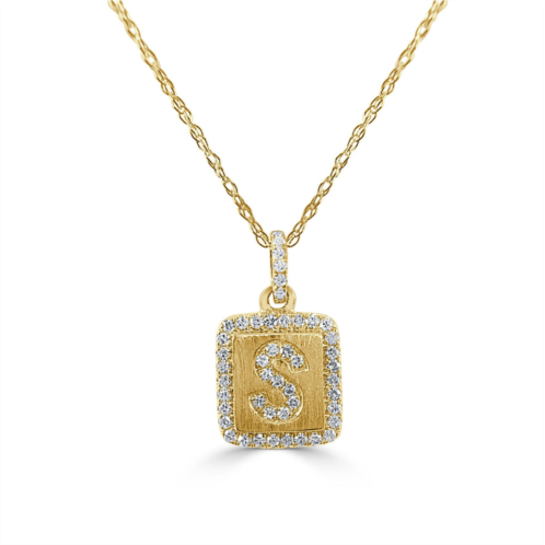 Sabrina Designs 14k gold & diamond initial necklace