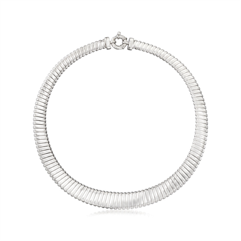 Ross-Simons italian sterling silver tubogas necklace