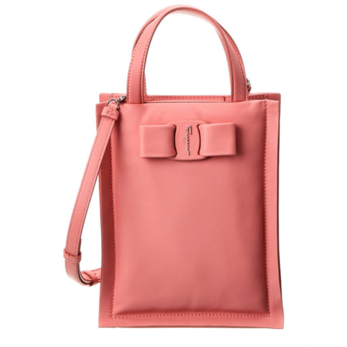 Salvatore Ferragamo ferragamo viva bow mini leather tote