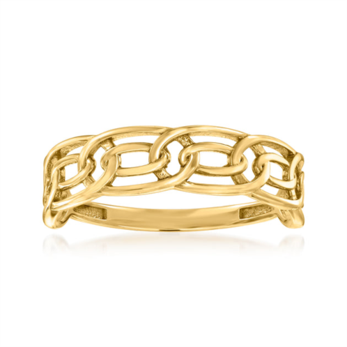 Canaria Fine Jewelry canaria 10kt yellow gold oval-link ring