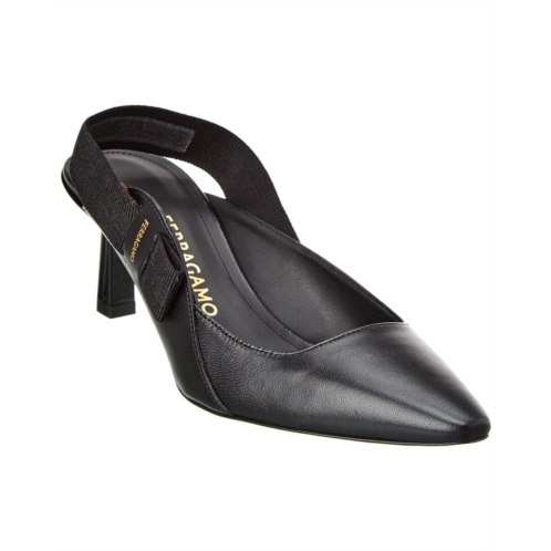 Salvatore Ferragamo ferragamo vara leather slingback pump