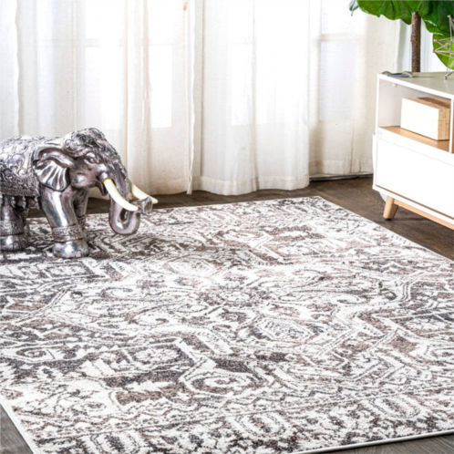 JONATHAN Y scala grand medallion ornate area rug