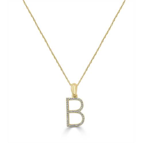 Sabrina Designs 14k gold & diamond initial necklace