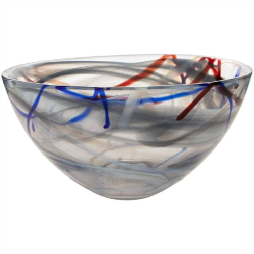 Kosta Boda contrast bowl (grey, medium)