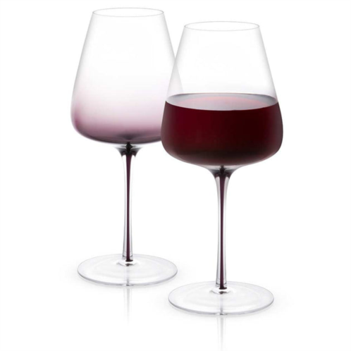 JoyJolt black swan crystal red wine glasses - 26.8 oz - set of 2