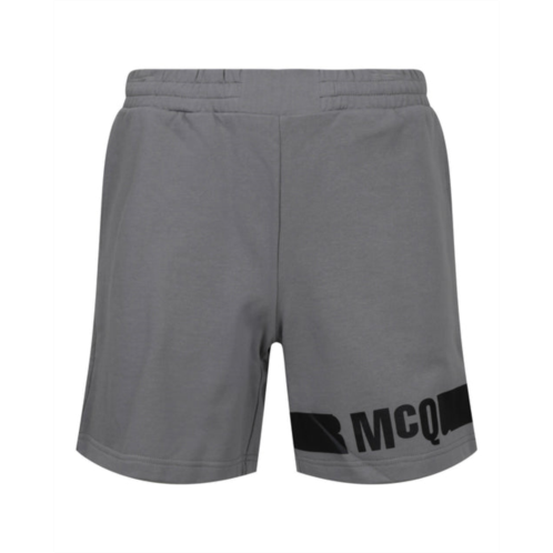 McQ Alexander McQueen redacted logo sweatshorts