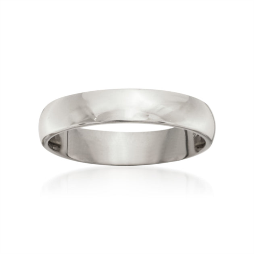 Ross-Simons mens 4mm 14kt white gold wedding ring