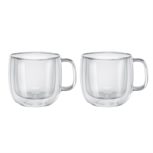 ZWILLING sorrento plus 2-pc double-wall glass cappuccino mug set