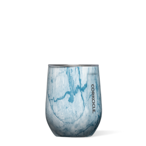 CORKCICLE 12oz blue marble stemless