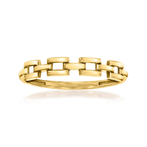 RS Pure ross-simons 14kt yellow gold panther-link ring