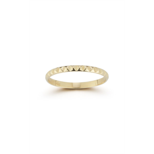 Ember Fine Jewelry 14k gold pyramid band ring