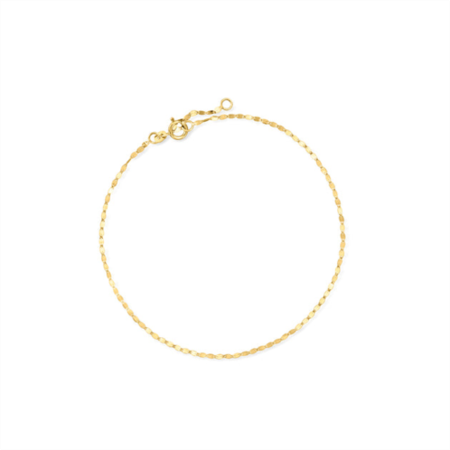 RS Pure by ross-simons italian 1.6mm 14kt yellow gold lumachina-chain anklet